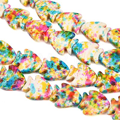 Dyed Synthetic Turquoise Beads Strands GG-CBAAE19-03B-03-1