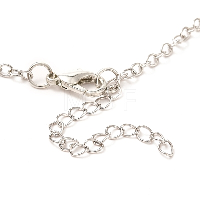 Rack Plating Alloy Heart Pendant Necklaces Sets NJEW-B081-08A-1