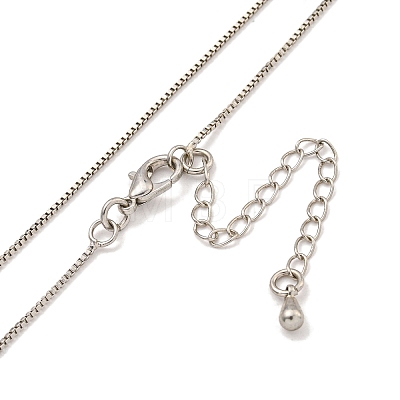 Brass Box Chain Necklaces for Women NJEW-G084-12P-1