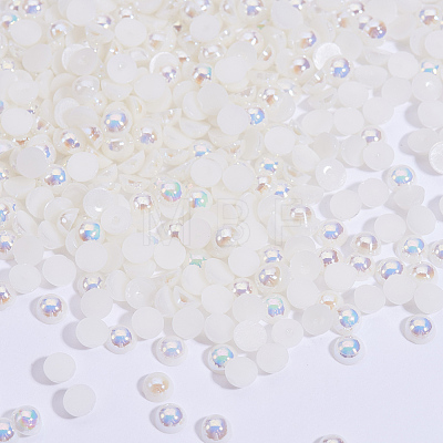 ABS Plastic Imitation Pearl Cabochons MRMJ-T020-4mm-15-1