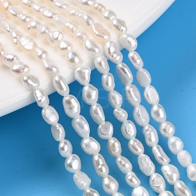 Natural Cultured Freshwater Pearl Beads Strands X-PEAR-N014-03F-1