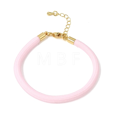 Braided Round Polyester Cord Bracelet Makings FB-CBAEDA0-01G-28-1