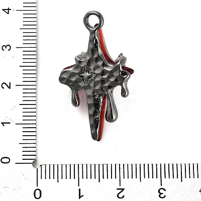 Alloy Resin Pendants PALLOY-I224-08B-02-1