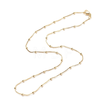 Brass Satellite Chains Necklace for Women NJEW-P265-05G-1