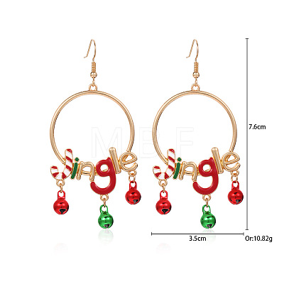 Christmas Alloy Dangle Earrings FS-WGC5D36-03-1