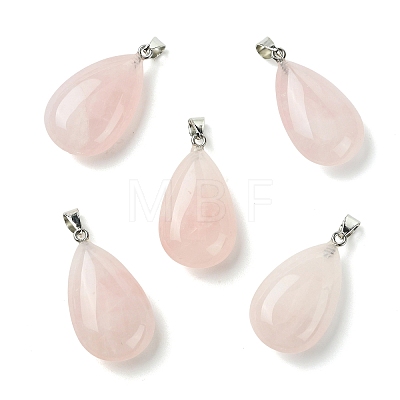 Natural Rose Quartz Pendants GG-K002-09C-1