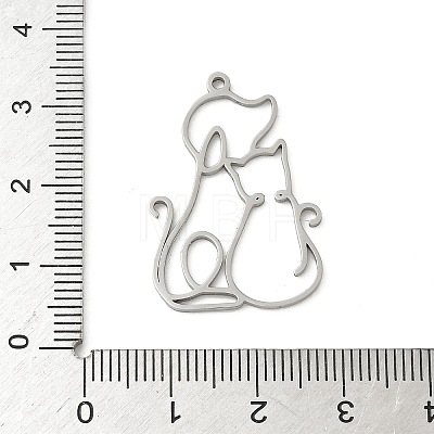 304 Stainless Steel Pendants LS-STAS-F326-19P-1
