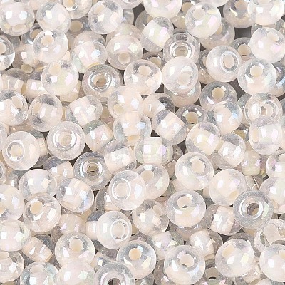 FGB Inside Colours Transparent Glass Seed Beads SEED-T009-01K-1