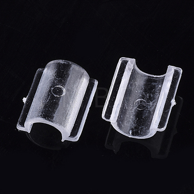 Transparent AS Plastic Base Buckle Hair Findings FIND-T064-005B-1