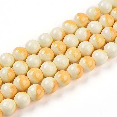 Baking Paint Glass Beads X1-DGLA-N012-8mm-03-1