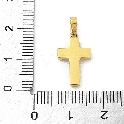 Ion Plating(IP) 304 Stainless Steel Micro Pave Cubic Zirconia Pendants STAS-Z107-08G-06-1