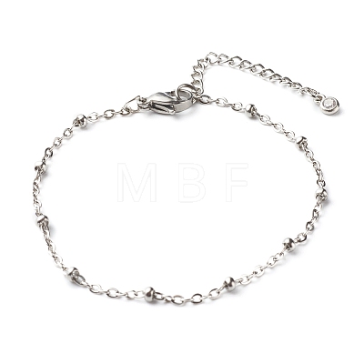 304 Stainless Steel Satellite Chain Bracelets BJEW-JB06524-01-1