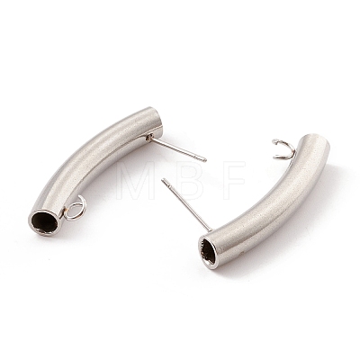 304 Stainless Steel Stud Earring Findings STAS-P308-07P-1
