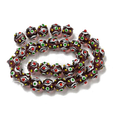 Handmade Lampwork Beads Strands LAMP-N025-05E-1