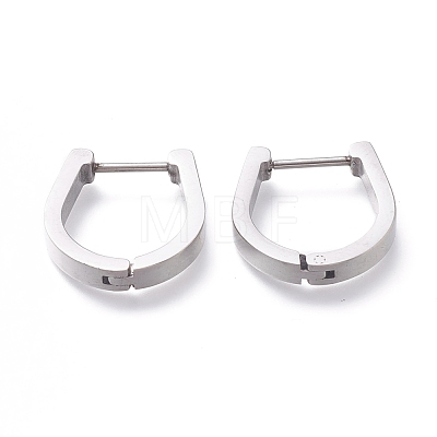 304 Stainless Steel Huggie Hoop Earrings EJEW-O099-03P-1