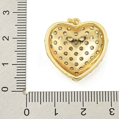 Rack Plating Brass Pave Cubic Zirconia Pendants KK-U029-08G-01-1