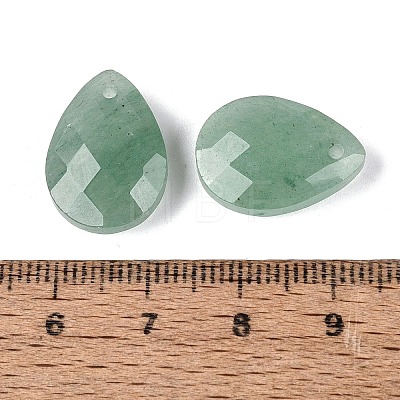 Synthetic Green Strawberry Quartz Pendants G-N362-13J-1