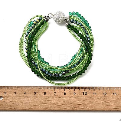 Glass Seed Beads Multi-strand Bracelets BJEW-H203-03S-01-1