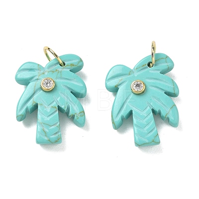 Synthetic Turquoise Carved Pendants GG-CBA67BD-02G-D-1