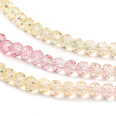 Transparent Painted Glass Beads Strands DGLA-A034-T4mm-A09-1