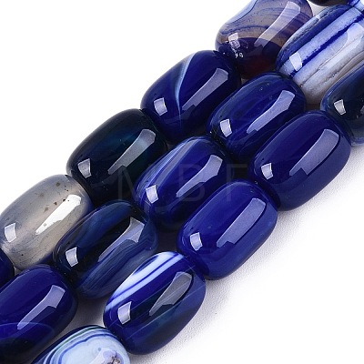 Natural Agate Beads Strands G-N356-02B-08-1