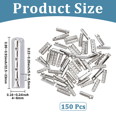 150Pcs Brass Aglets for Shoelaces KK-CY0001-14P-1