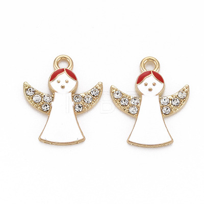 Alloy Enamel Pendants ENAM-N055-020B-NR-1