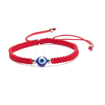 2Pcs 2 Style Resin Evil Eye Braided Bead Bracelets Set BJEW-JB08424-1
