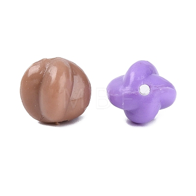 Opaque Acrylic Beads OACR-Q199-13-1