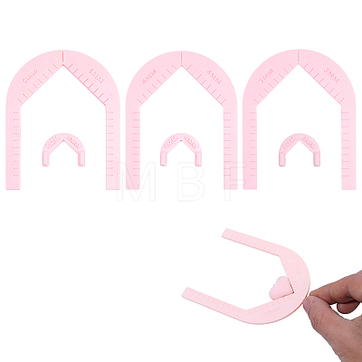6Pcs PLA Clay Earring Drilling Guide Tool TOOL-PH0002-05-1