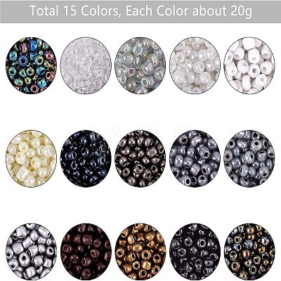 6/0 Glass Seed Beads SEED-NB0001-14-1