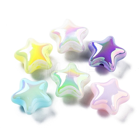 UV Plating Acrylic Beads X-MACR-K357-10J-1