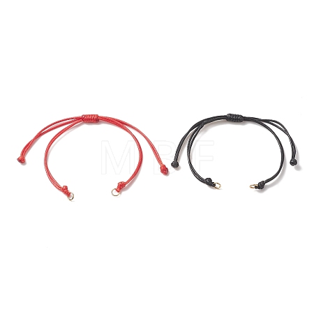 2Pcs Braided Waxed Polyester Cord AJEW-JB01152-01-1
