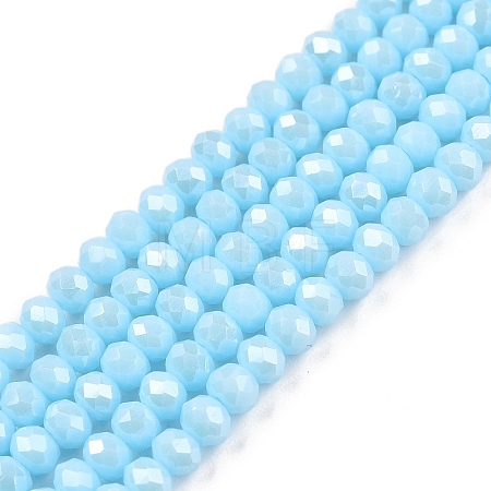 Electroplate Glass Beads Strands LS-EGLA-A044-P3mm-A06-1