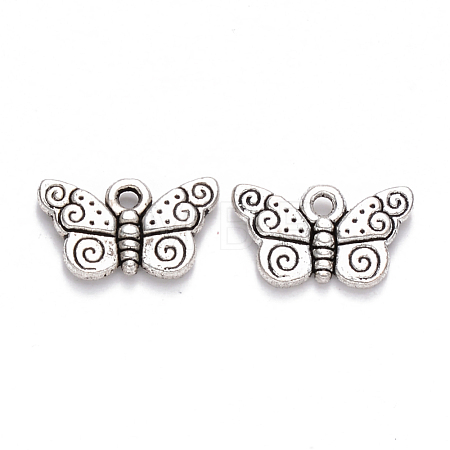 Tibetan Style Alloy Charms X-TIBEP-S319-068AS-RS-1