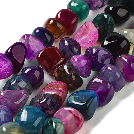 Natural Agate Beads Strands G-H295-B01-03-1