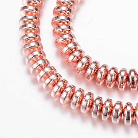 Electroplate Non-magnetic Synthetic Hematite Bead Strands G-Q465-11RG-1