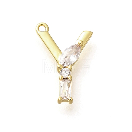 Brass Micro Pave Cubic Zirconia Pendants KK-M310-01G-25-1
