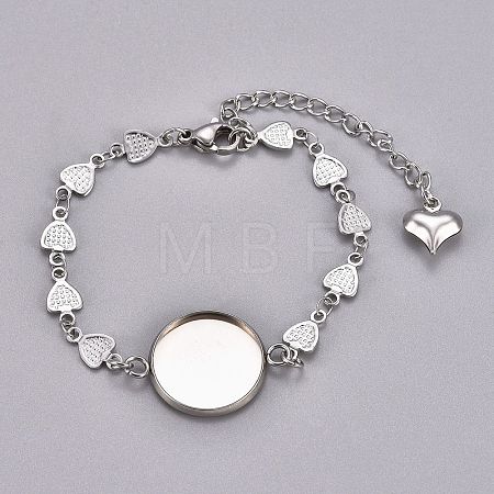 Tarnish Resistant 304 Stainless Steel Bracelet Making STAS-L248-004P-B-1