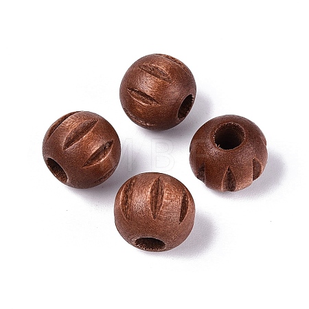 Wood European Beads WOOD-A026-01C-1