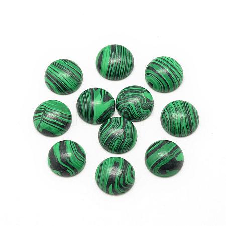 Synthetic Malachite Cabochons G-R416-20mm-38-1