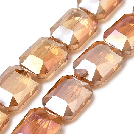 Electroplated Glass Beads EGLA-H002-A-13-1