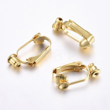 304 Stainless Steel Clip-on Earring Findings X-STAS-O110-20G-1