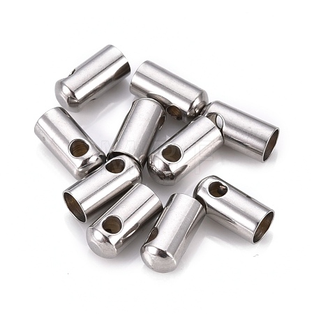 Tarnish Resistant 201 Stainless Steel Cord Ends STAS-F250-10P-Q-1