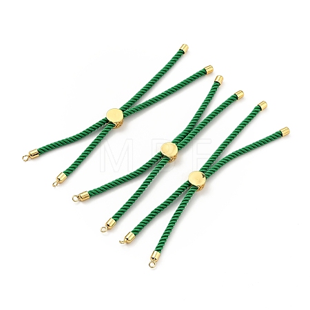 Half Finished Twisted Milan Rope Slider Bracelets FIND-G032-01G-08-1