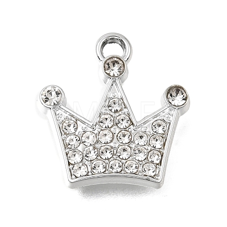 UV Plating Alloy Crystal Rhinestone Pendants RB-CBAD37D-34P-1