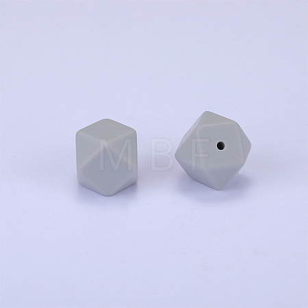 Hexagonal Silicone Focal Beads SI-JX0020A-99-1