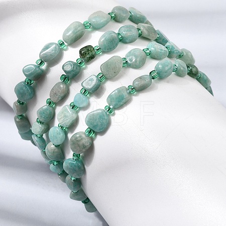 Natural Amazonite Beads Bracelets GG-CBA05D5-02A-07-1