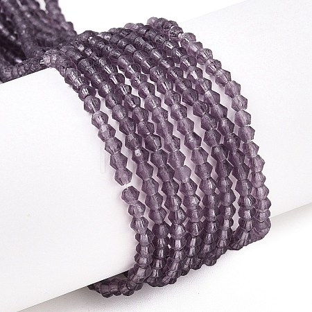 Imitate Austrian Crystal Frosted Glass Beads Strands EGLA-A039-T3mm-MD04-1