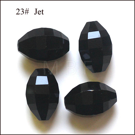 Imitation Austrian Crystal Beads SWAR-F056-9x6mm-23-1